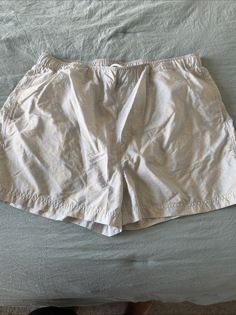 Urban Outfitters Men's Light Gray Swim Bermudas